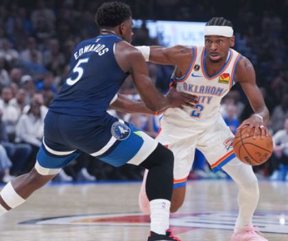 雷霆力克森林狼，亚历山大与爱德华兹对决引热